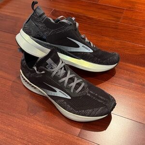 Brooks Black and Gray Athletic Sneakers